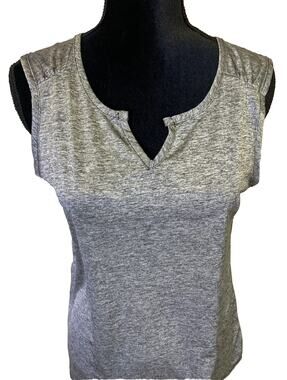 NWT Candid Soul NYL Sport Womens Athletic Top Size M/L Grey Sleeveless Workout